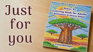 New Dot Art Technique for Relaxation | DotLine Art Tutorial – adult coloring for stress relief