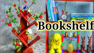 How to make A Tree Bookshelf //Simple bookshelf