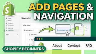 How to Add Pages and Navigation to Your Shopify Store (2026) — Quick & Easy