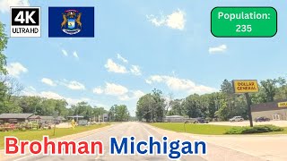Driving Through Brohman, Michigan 🇺🇸 | Scenic Small Town Drive in Northern Michigan