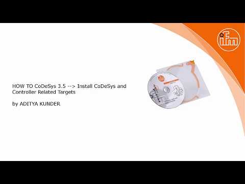 How to: Instal of CoDeSys 3.5 and Packages for ifm ecomatController