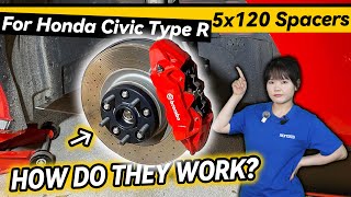 How Do 5x120 Spacers Work On Your Honda Civic Type R? - BONOSS Honda Wheel Parts