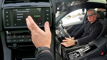 How to set the Sat Nav system in a 2018 Jaguar F PACE