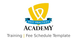 Fee Schedule Template