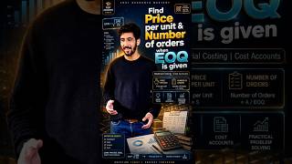 Find Price Per Unit & Number of Orders | Material Costing | VNSGU & CA Students #Shorts