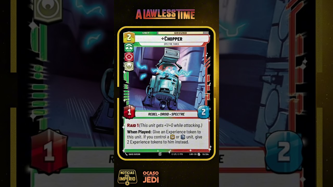 Comienza la temporada de spoilers del set 7 Lawless Time #starwarsunlimited