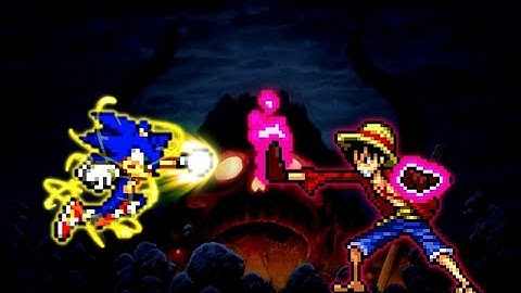 Sonic Chaos V4 JVL OP (all form) VS Luffy Yonkou L5 OP (all form) (New) in Jump Force Mugen