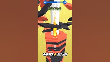 How to Play  Mobail Game on phone📲|| Stack ball 😱Level 187|| #shorts #youtubeshorts #gamingvideos