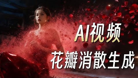 【comfyui视频生成】这可能是最简单的AI视频特效制作——花瓣消散效果，自媒体点赞破百万的comfyui工作流，学到就是赚到