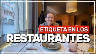 🍽️ etiqueta en los restaurantes de España 🇪🇸 #258