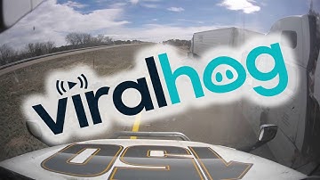 Lightning Fast Reflexes Avoid Interstate Accident || ViralHog