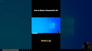 How to reset a password in Active Directory (Windows Server)