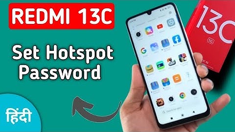 Redmi 13c hotspot password kaise lagaye, how to set hotspot password in redmi 13c, hotspot settings