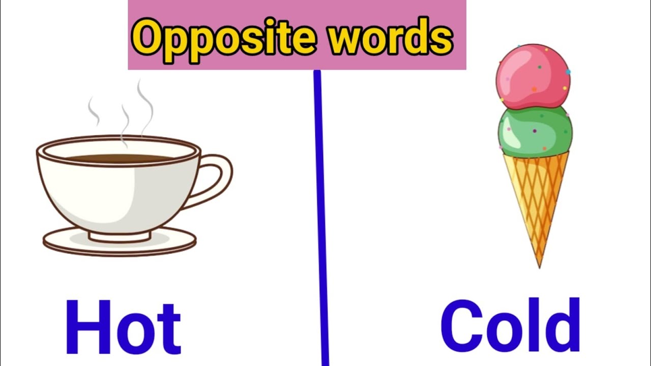 Opposite words in English Opposite words for Kids Learning about