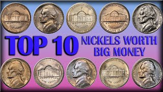 TOP 10 Most Valuable Nickels in Circulation  Rare Jefferson Nickels Worth Big Money!