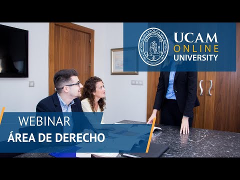 Webinar UCAM Online University: Área de Derecho