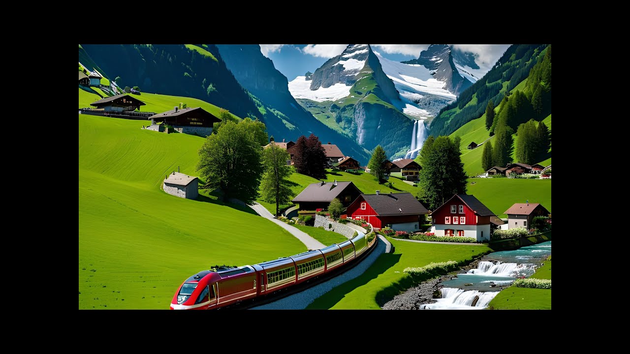 I FOUND HEAVEN ON THE EARTH, 4K 60 FPS- WALK TOUR | SWITZERLAND 