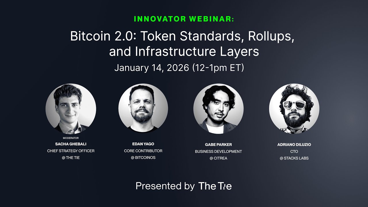[Webinar] Bitcoin 2.0: Token Standards, Rollups, and Infrastructure Layers