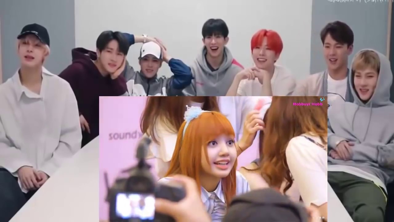 MONSTA X REACTION TO BLACKPINK #Lisa Being Cute Compilation
