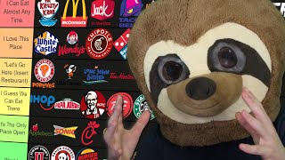 The ULTIMATE Fast Food Tier List! (70+ Restaurants)