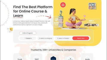 E Learning Landing Page UI Design by shamimuxui