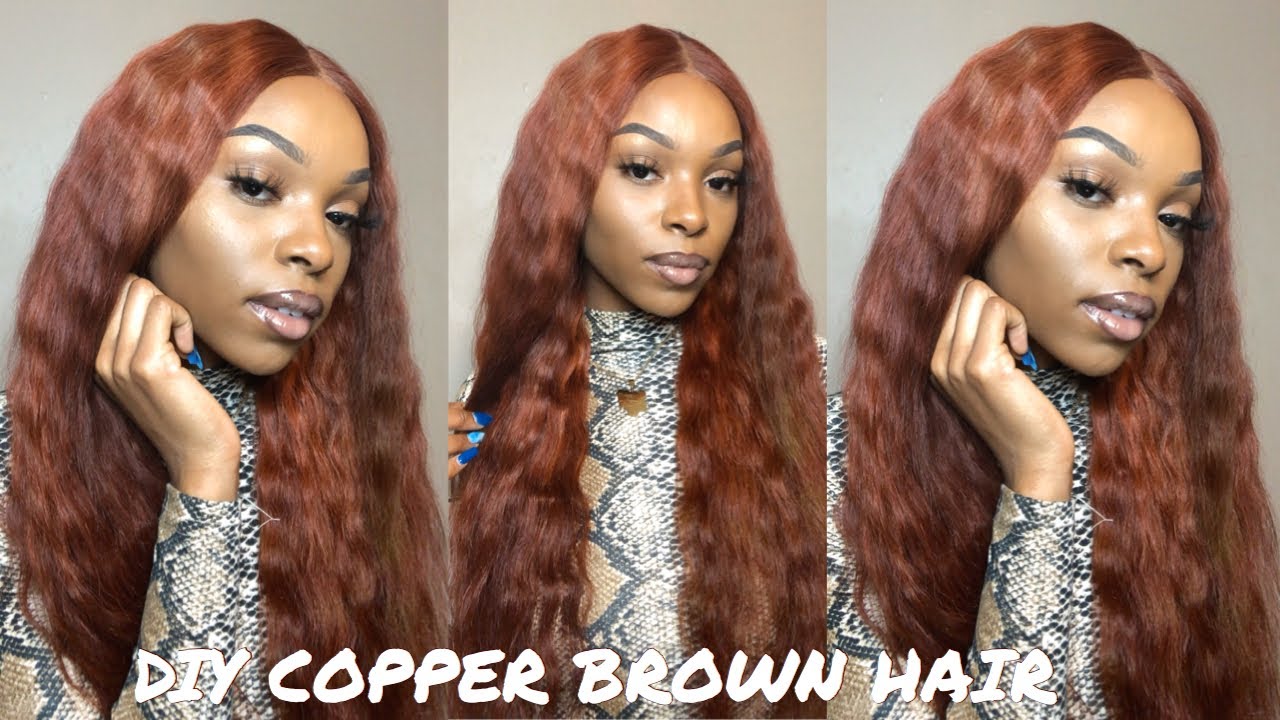 DIY: Copper Brown Hair| Water Color Method| Ft. Ali Queen & EBIN Hair -  thptnganamst.edu.vn