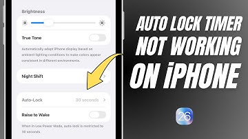How to Fix Auto Lock Grayed Out issue on iPhone | Auto Lock Timer Not Working Problem Fixed | iOS 26