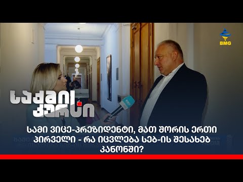 სამი ვიცე-პრეზიდენტი, მათ შორის ერთი პირველი - რა იცვლება სებ-ის შესახებ კანონში?