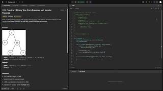 Leetcode 105. Construct Binary Tree from Preorder and Inorder Traversal