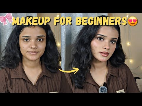 Beginner Makeup Tutorial🥂😍 | Easy Step-by-Step Look - YouTube