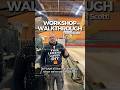 Walk through our workshop with Scott! #workshop #scotland #construction