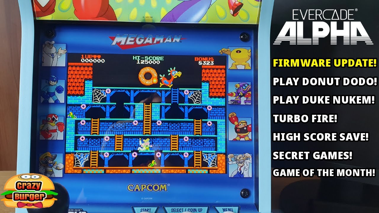 Evercade Alpha Firmware Update - Duke Nukem/Donut Dodo Now