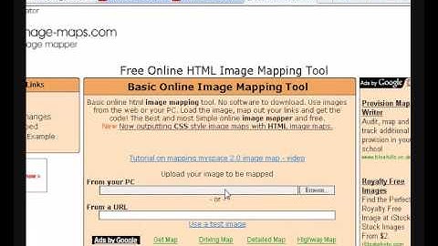 Free website to generate image map code for Youtube Banner