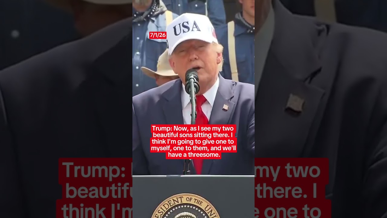 Trump on his kids: "We'll have a threesome."