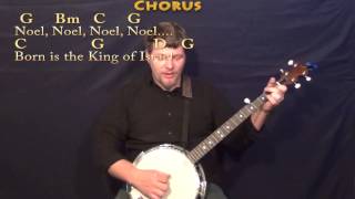 The First Noel (Christmas) Banjo Cover Lesson in G with Chords/Lyrics