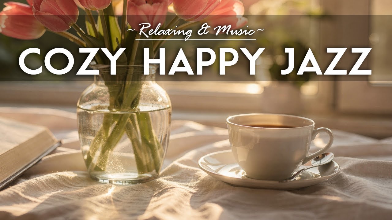 Cozy Happy Jazz ✨ Sweet Coffee Jazz Music & Holiday Bossa Nova Instrumental for Stress Relief