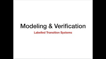 Modeling and Verification (Lecture 1)