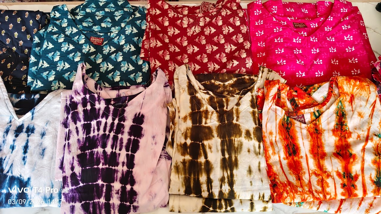 Pure cotton co-ord sets XL-499/- , 2XL - 599/- , 3XL - 699/-