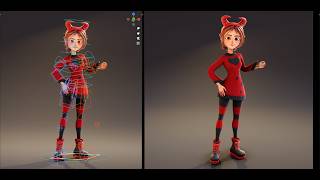 Rigged Stylized Devil Girl - Blender