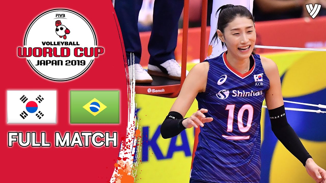 Korea 🆚 Brazil - Full Match Womens Volleyball World Cup 2019