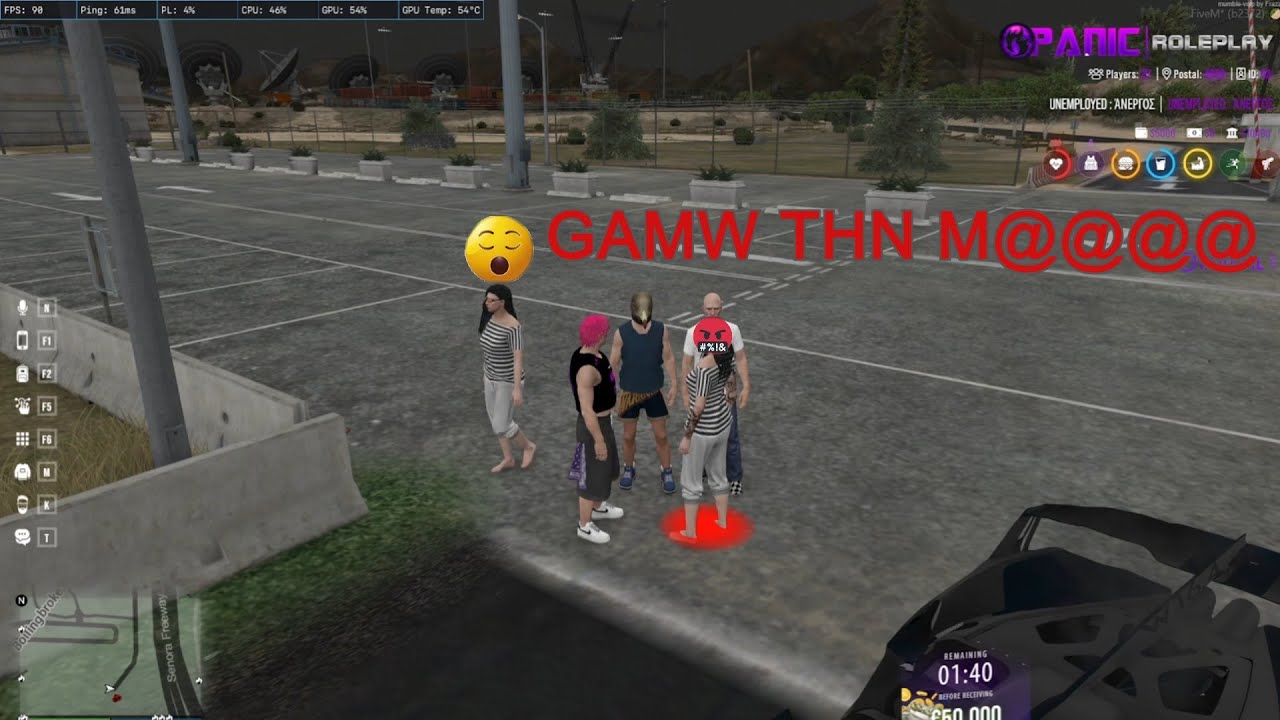 ειμαι admin και βαζω σκουπες σε κοπελες στο 😱 gta rp 😱 panic roleplay