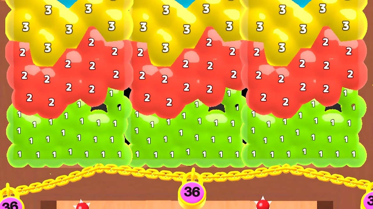 🎯 Melty Bubble (blob merge 3d) 🆚 Huggy story - huggy wuggy 🧩 2048 gameplay part #52