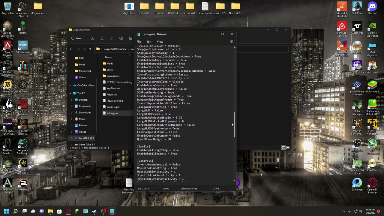 How to enable smaller dungeons in daggerfall unity - youtube