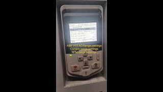 ABB DRIVE AO settings, ABB VFD current & rpm range settings & scaling, Acs850 current & rpm AO