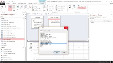 Lecture 19: MS Access Relate two tables together