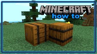 How to Craft and Use a Barrel in Minecraft