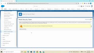 How To Reset Security Token In Salesforce | Reset Security Token | User | Salesforce | Admin |