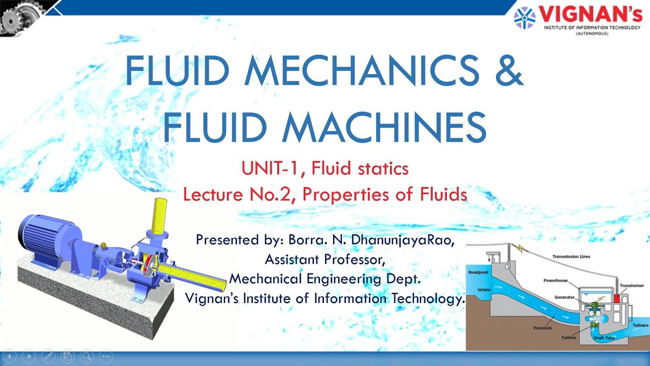 Properties of fluids | Fluid Mechanics | Lecture-2| - YouTube