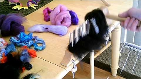 Using a blending hackle and 2-pitch comb