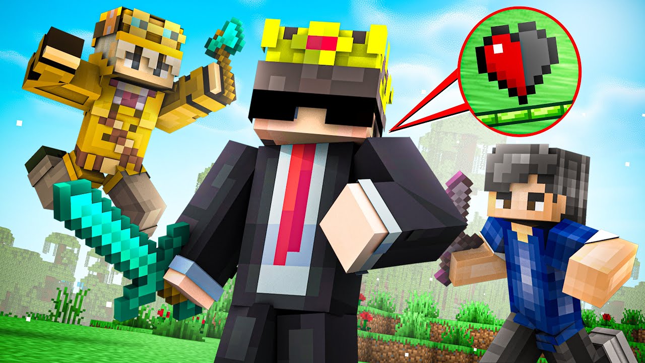 I Took over a Minecraft Server on HALF A HEART